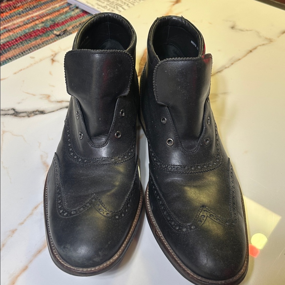 Cole Haan Black Leather Men's Boots
